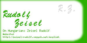 rudolf zeisel business card